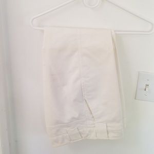 White capri slacks